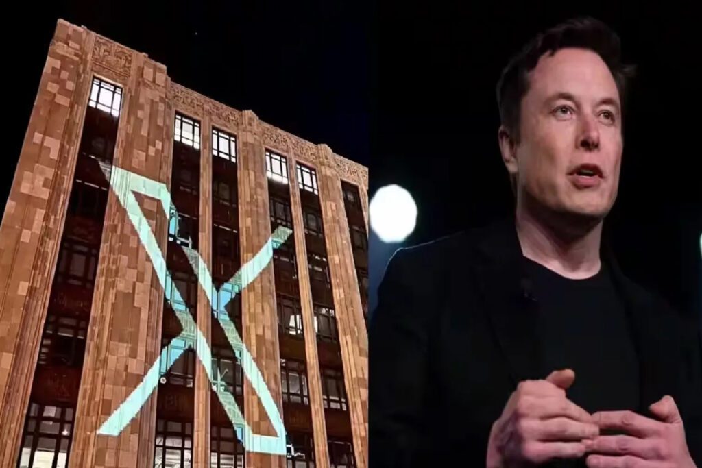 Twitter की Building पर लगे Logo पर हुई करवाई!!! Elon Musk ने X हटवाया